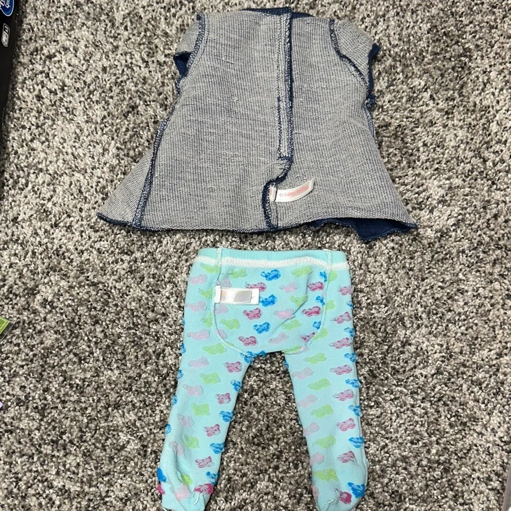 Adorable Female Twin Doll 2 pc Dress Set